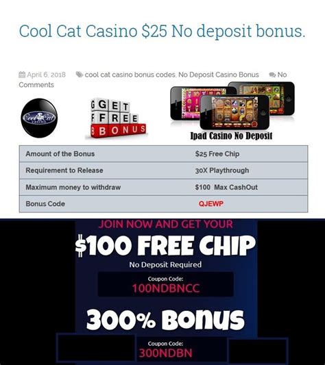 cool cat casino no deposit bonus code 2021